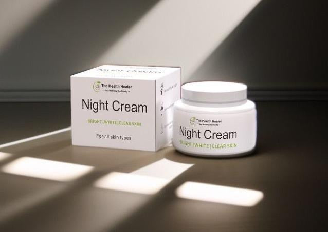•	Night Cream for Acne, Dark Spots & Open Pores – Skin Brightening & Repair