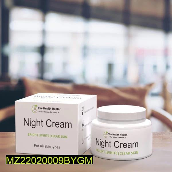 •	Night Cream for Acne, Dark Spots & Open Pores – Skin Brightening & Repair